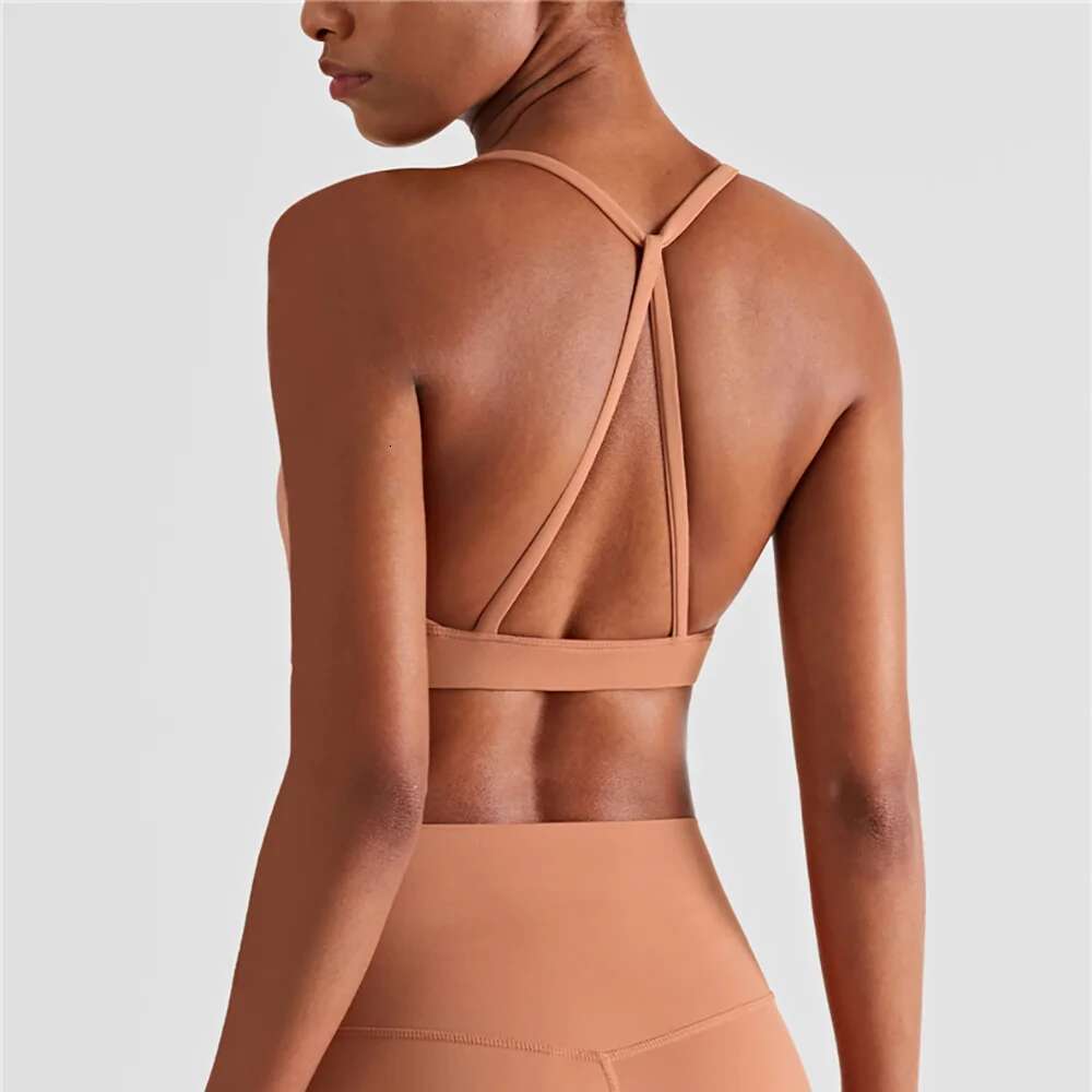 Vnazvnasi New Arrival Yoga Bra For Women High Push Up Sports Top With Padded Back Sexy Fiess Tops Sujetadores Deportivos