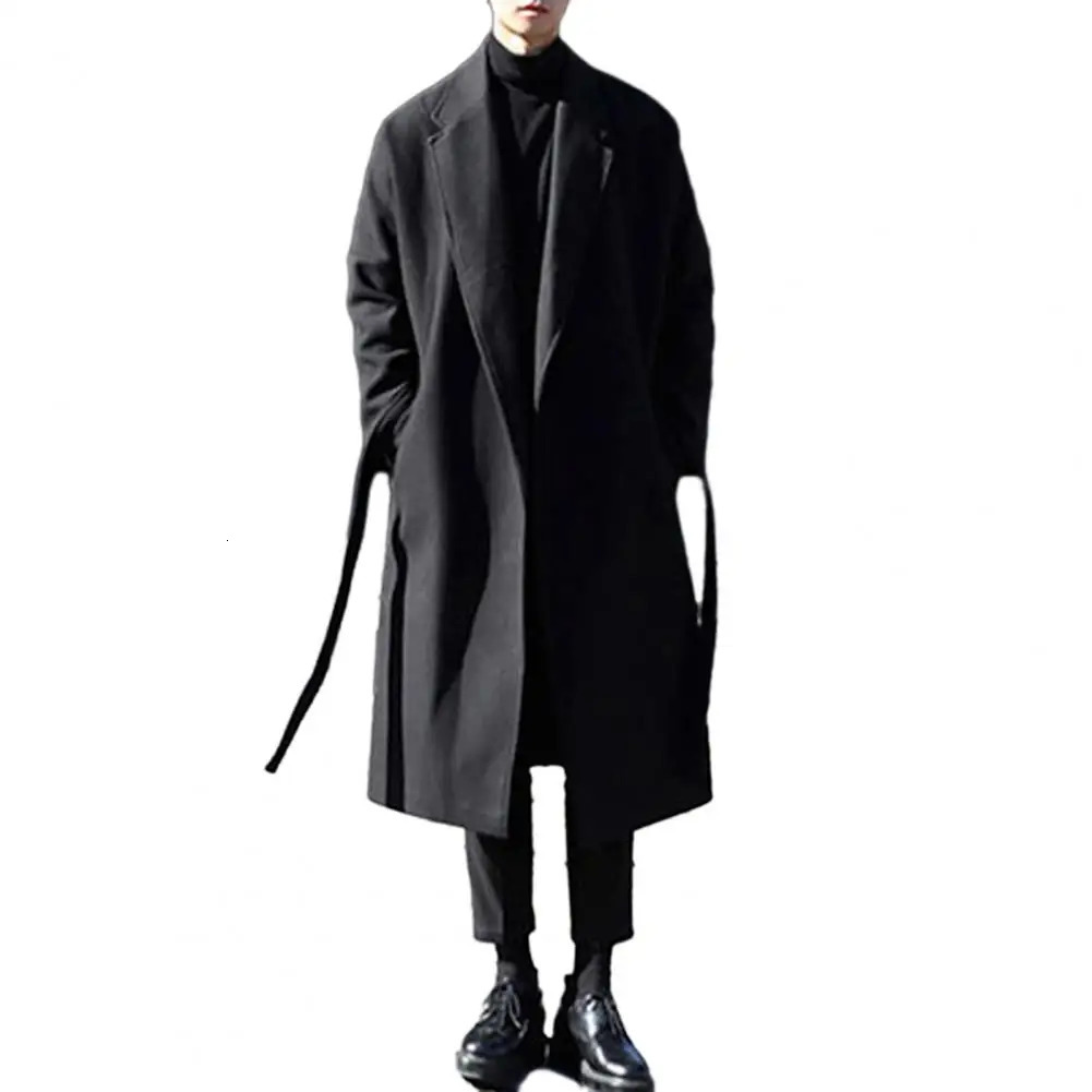 Men Loose Coat Stylish Mens Casual Overcoat for Offduty Office Look Trendy Autumn Winter Fashion Long Sleeve Suit 250106