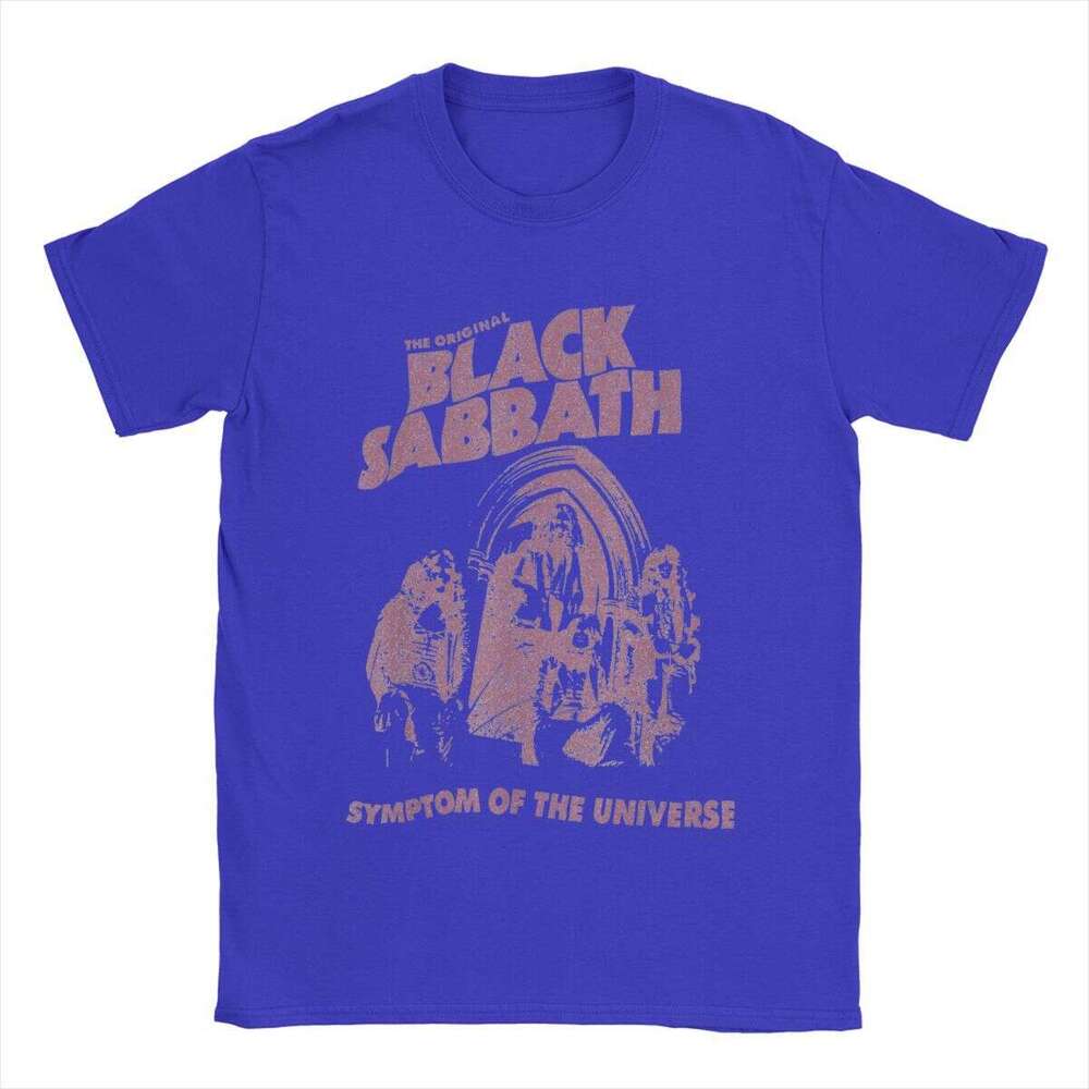 Funny Black Cool Sabbaths T-Shirt Men Crewneck 100% Cotton T