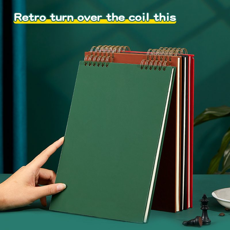 Classic Spiraled Work Log Notebook for Professionals Stylish Retro Look & Quality Craftsmanship