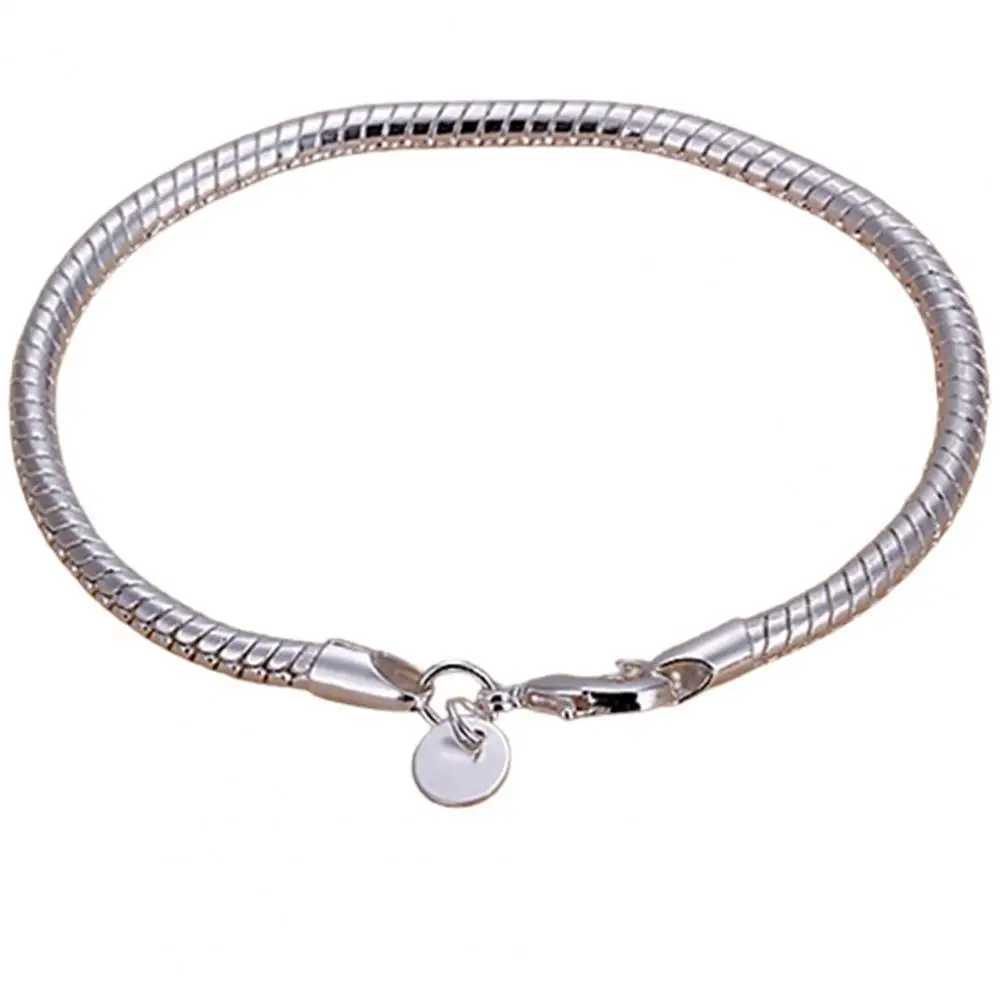 Bracelet Thin Stylish Silver Plated Bracelet For Women Shining Bangle for Party Jewelry Hand ChainXJ250109
