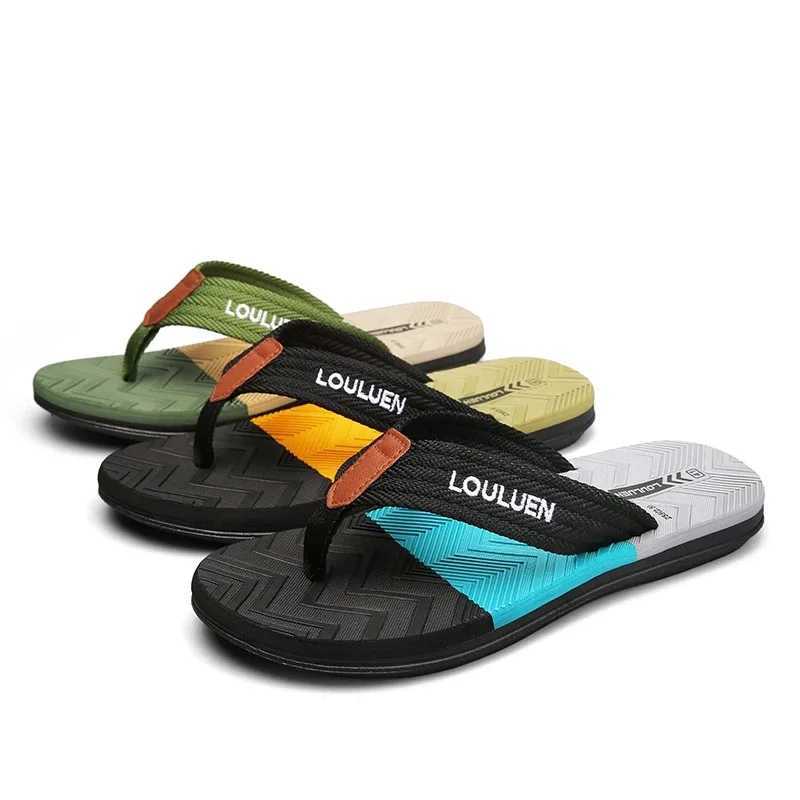 New Arrival Mens Flip Slide Trend Summer Anti slip Mens Slide Outdoor Light Leisure Beach Mens Sandals Mens Home Slide T250108