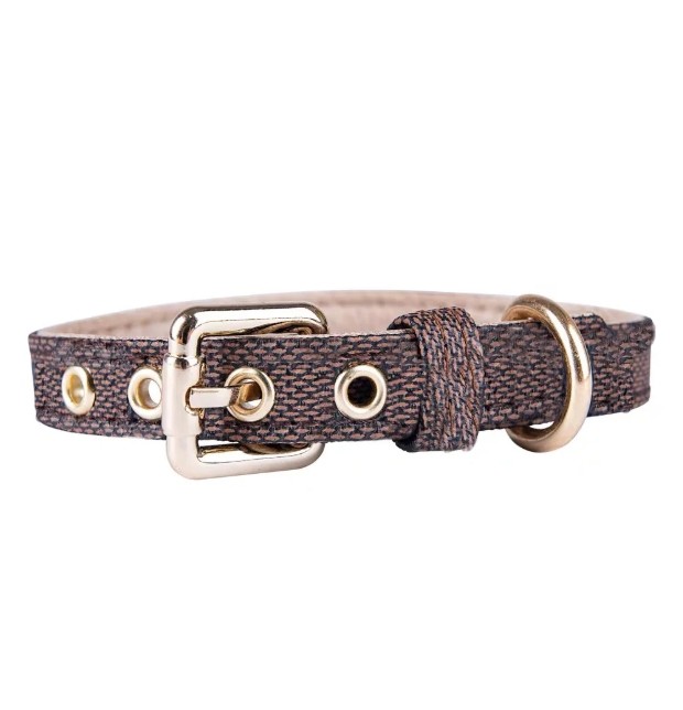 Dog Collars Leash Set Classic Presbya Letters Pattern Leashes PU Leather Fashion Casual Adjustable Dogs Cats Neck Strap Cute Pet Collar