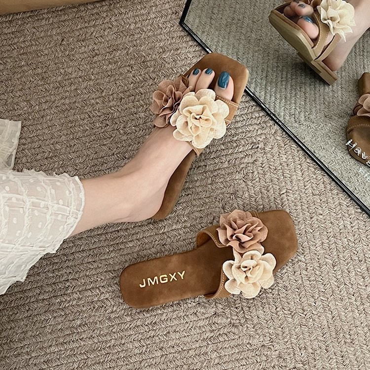 Women Slippers Flat Bottom hot Comfort Fashion Versatile Designer Shoes wer Gentle Style Triple Brown Apricot Free shipping