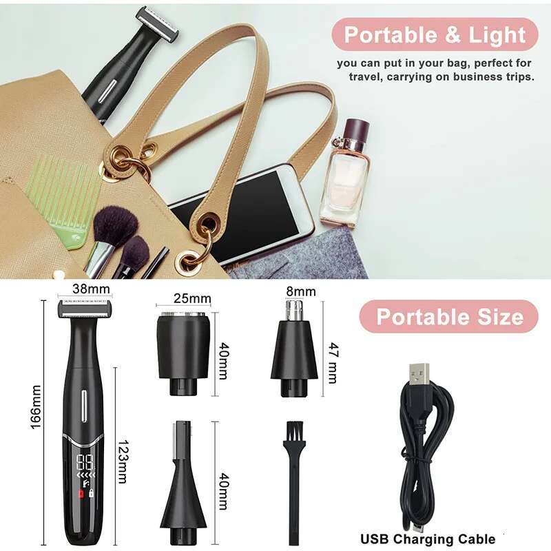 Intimate Areas Haircut Precision Shaver Men Bikini e Sensitive Razor Balls Eggs Pubic Hair Shaving Trimmer Face Beard Clipper