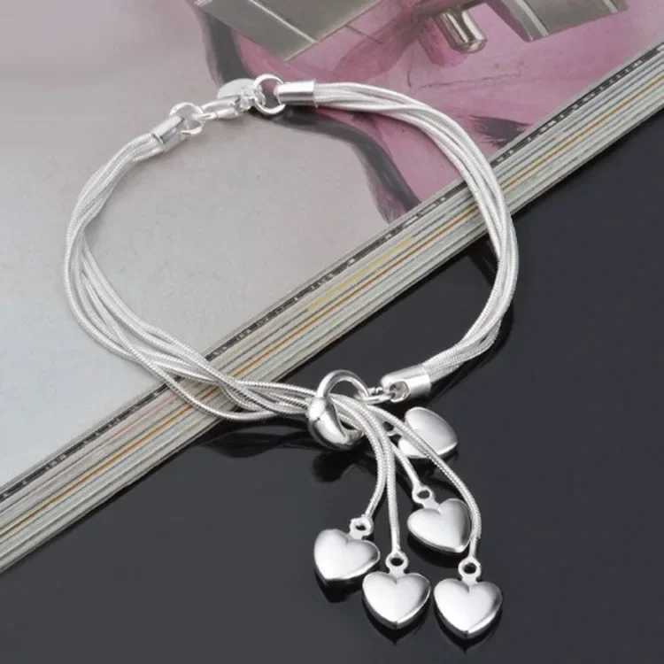 Korea New Fashion Letter Star Pendant Bracelet Woman Simple Vintage Stainl Steel Bracelet Luxury Original Jewelry AccoriesXJ250109