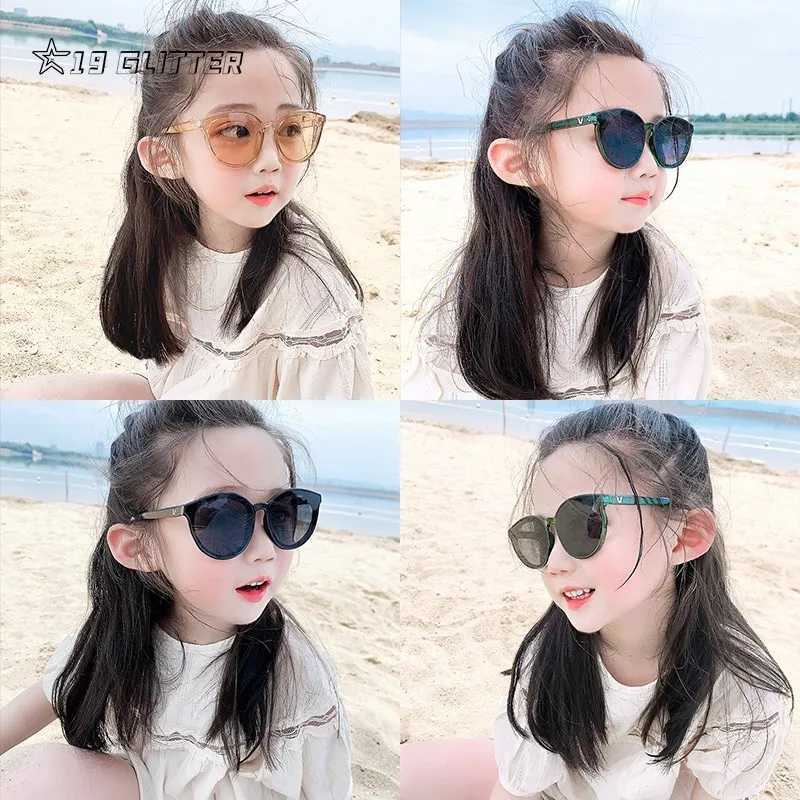 Cute Childrens Sunglasses Square Childrens Sunglasses Boys and Girls Sliding Goggles Baby Student Glasses Par Glasses UV400 W250109