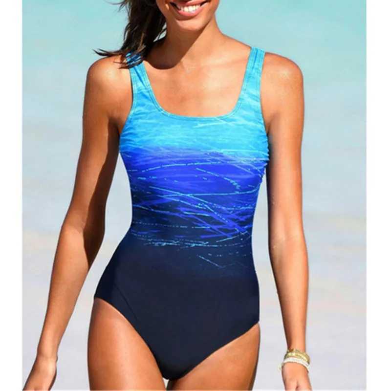 New Sexy One-Piece Large Size Swimwear Push Up Women Plus Size Swimsuit Closed Body Fa Bathing Suit For Pool Beach Wear 2025XJ240108