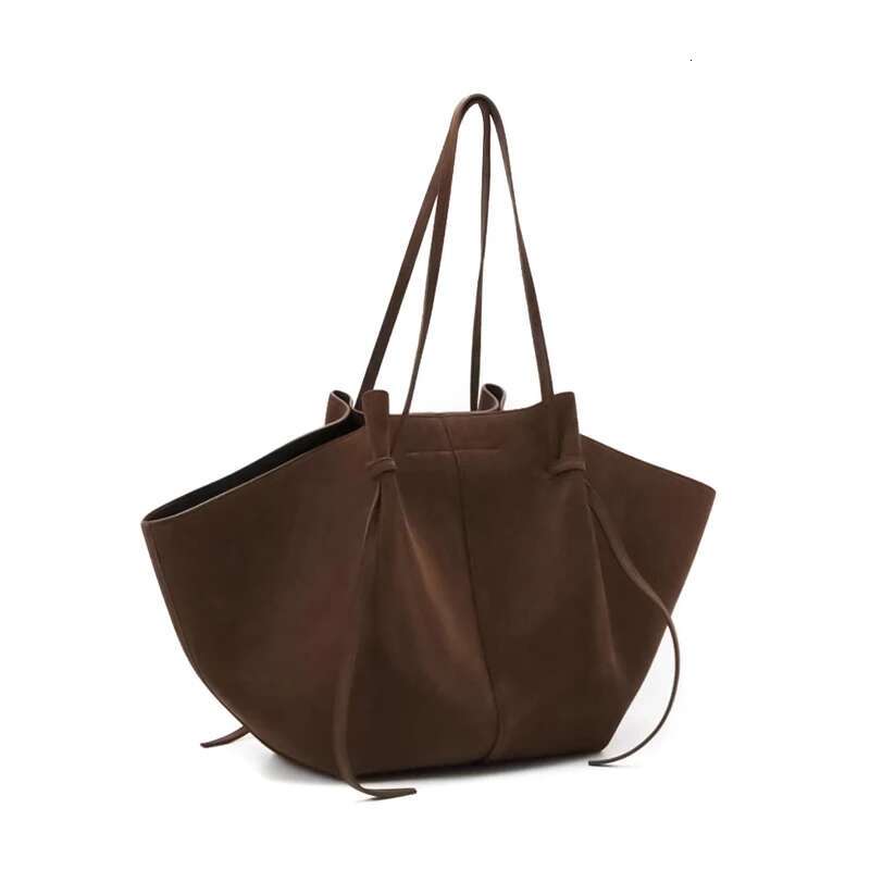 MABULA Vintage Suede Large Capacity Tote Handbag Brand Design Women's Shoulder Shopping Pouch Ladies Fashion Commuter Bag