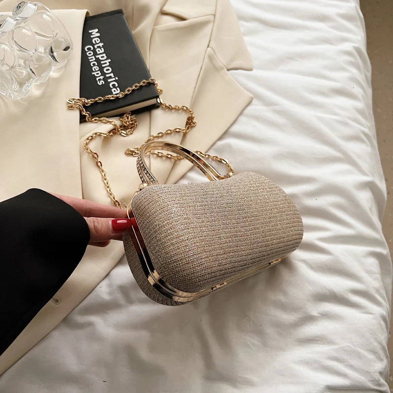 Chain Evening Bag Dinner Shoulder Bag for Women Handbag - Fashion Crossbody Bags Vintage Underarm Bag Satchel 250106