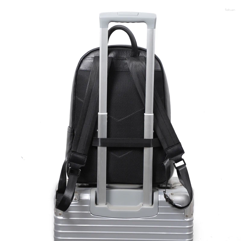 Genuine Leather Backpack Men - Natural Skin, Durable & Stylish hot School Bag for Students, College, Travel