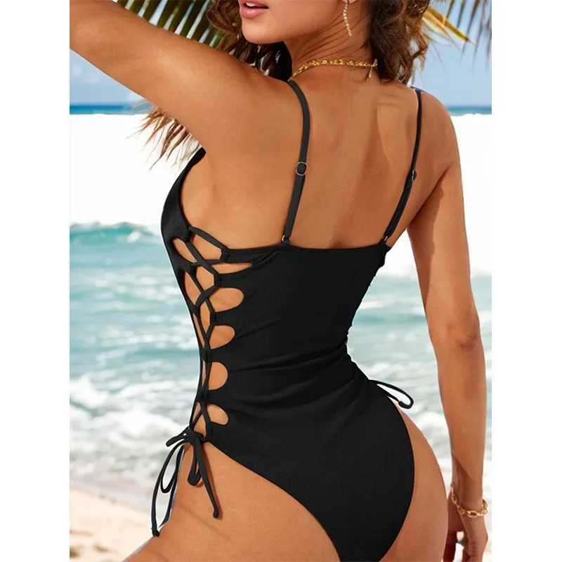 Sexy One-Piece Swimsuit Women Hollow Out Fa Swimwear 2024 New Micro Monokini Bikini Beachwear Summer Bathing Suit WhiteXJ240108
