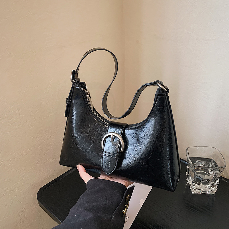 Women Shoulder Bag Fashion Large Capacity Bag Retro 2025 New Niche Design Armpit Bag Triple Black Beige Brown Green Coffee Free shipping