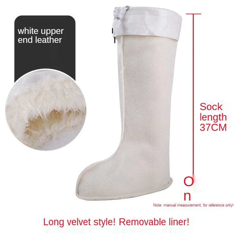 Cold-Proof Mens and Womens Rain Boots Cotton Cover Water Shoe Lining Winter Rain Boots Cotton Lining Fleece Lined 250106