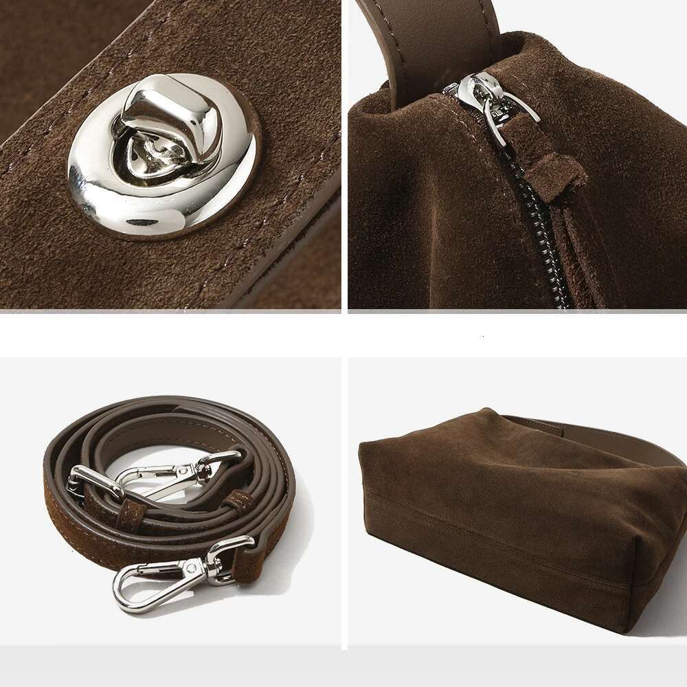 2025 Crossbody Pillow For Niche Artistic Shoulder High Silk Matte Leather Women's Bag