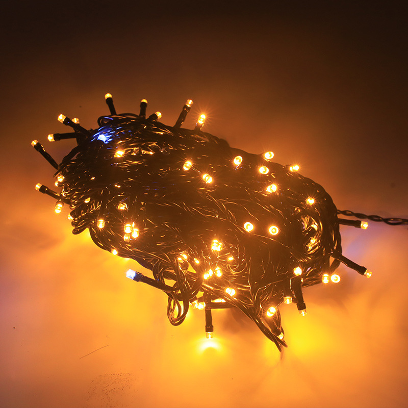 LED lights string black string lights string with flashing lights flashing lights waterproof string lights stars Christmas outdoor