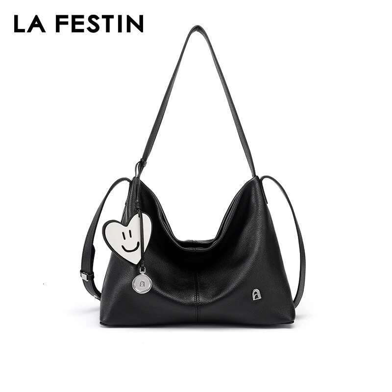 LA FESTIN Original Leather Women's Bags 2024 New Shoulder Fashion Large Capacity Tote Bag