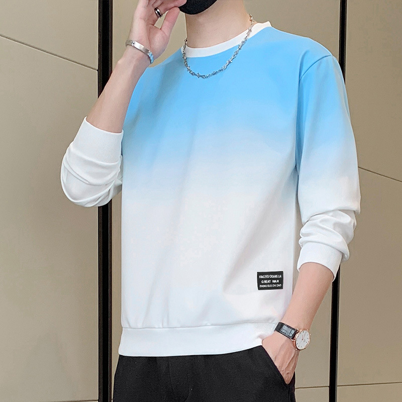 MM01083 Men's round neck sweatshirt spring and autumn trendy brand hoodless inner bottoming shirt