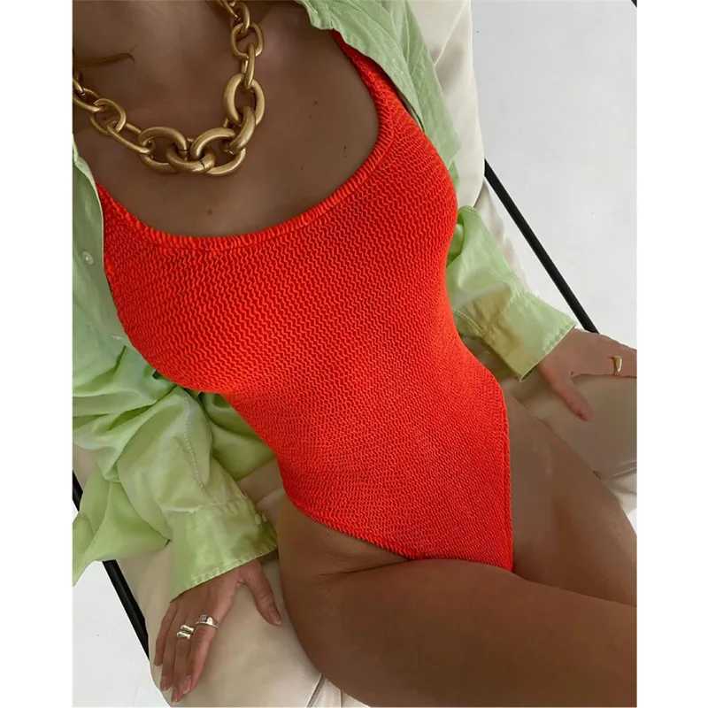 Sexy Solid Swimwear Fa One Piece Swimsuit Closed Push Up Womens Swimming Bathing Suits Bodysuit Beach Pool Bather 2025XJ240108