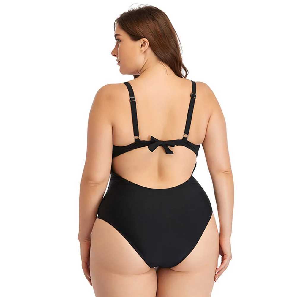 2024 New Large Size Swimsuits For Women One Piece Plus Swimwear Sexy Swim Suit 1 piece 3xl xxl one-piece Bikini Set Bathing SuitXJ240108
