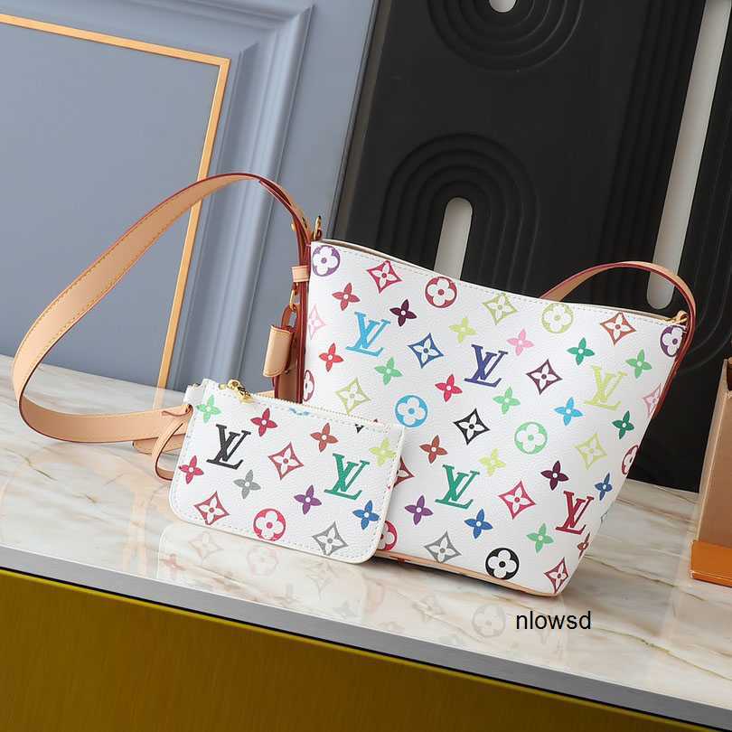 designer bags shoulder bag leather takashi murakami handbag baguette canvas women colorful bag fashion composite lady beach clutch tote woman bag purse 63F2