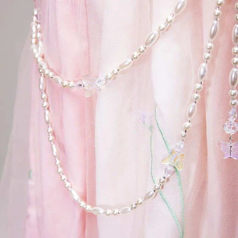 Chinese Hanfu Imitation Pearls Tassel Waist Chains Body Jewelry Belly Chain For Women Bridal Wedding Accessories Waistband Decor 250107