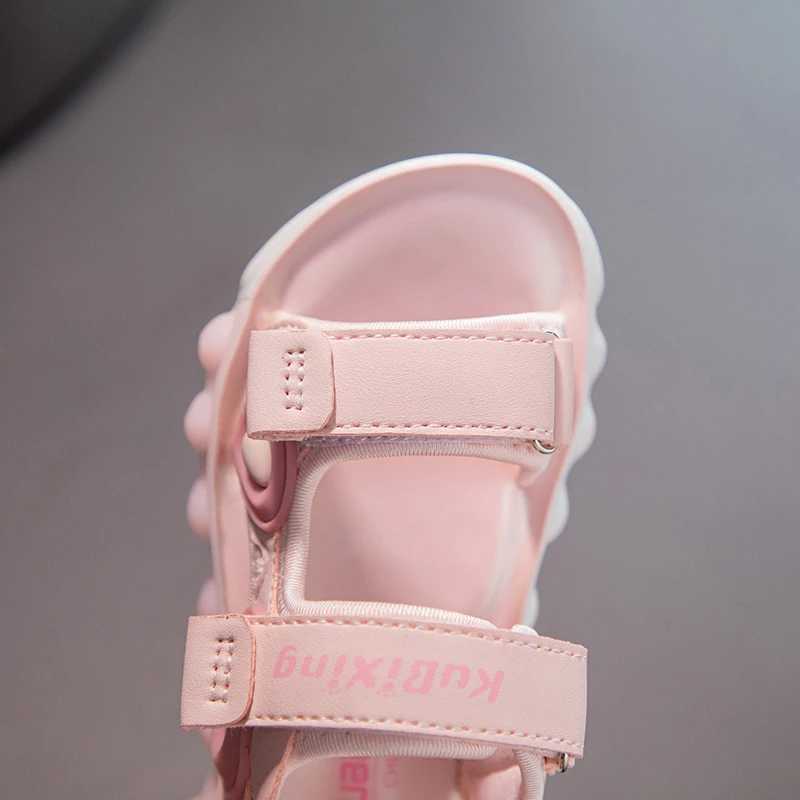 Girls Sandals 2024 Summer New Soft Bottom Girls Princess Shoes Outdoor Leisure Non slip Childrens Beach Sandals W250108