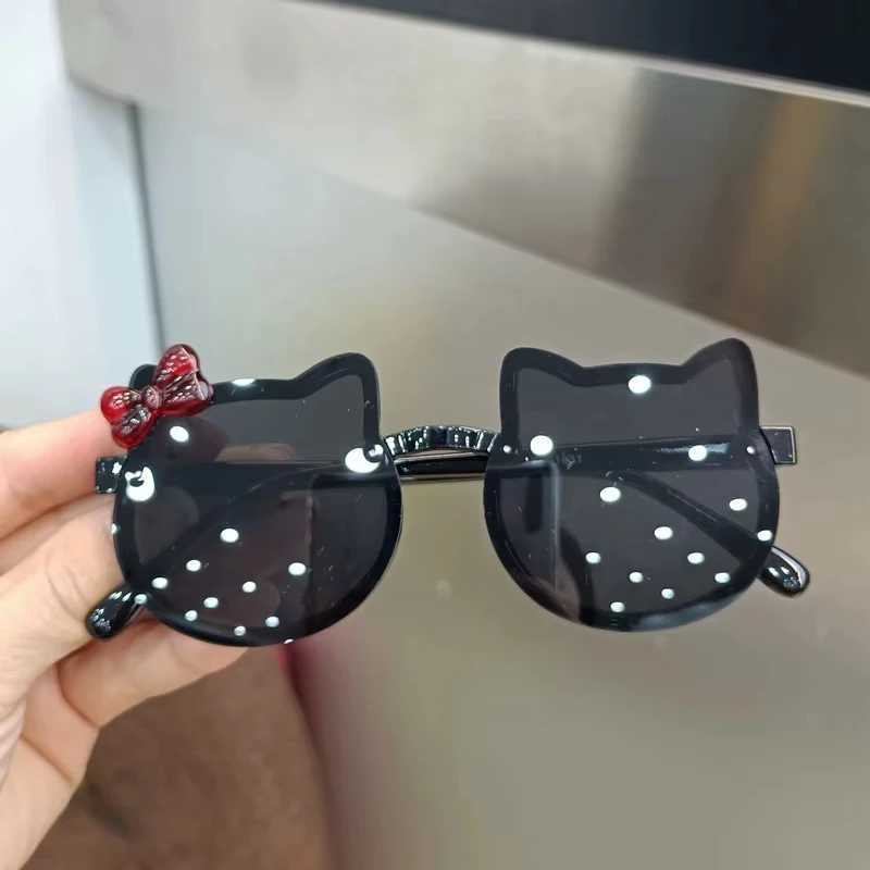 Childrens Cute Set Sunglasses Acrylic Bow Outdoor UV Protective Sunglasses Baby Girls Classic Children Boys UV400 Glasses W250109