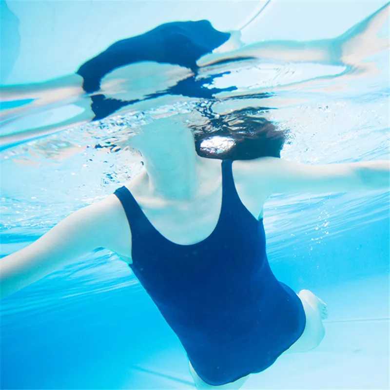 Women Japanese Swimwear Sukumizu Lovely Lolita Anime Cosplay Schoolgirl One Piece Navy Blue Bathing Suit 2021XJ240108