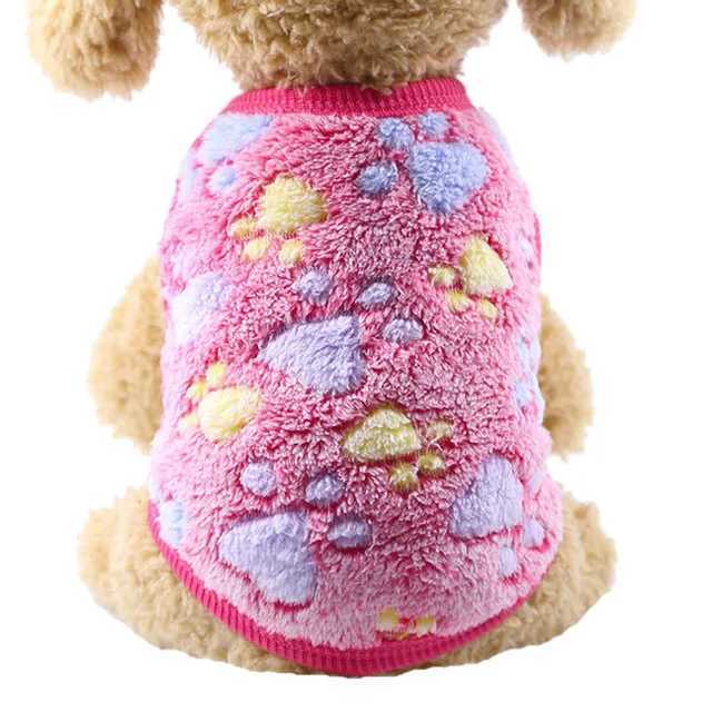 12 Colors Cartoon Puppy Vest Clothing Warm Dog Clothes Chihuahua French Bulldog Winter Dog Coat For Small Dogs Pet Cat ClothesXJ250109