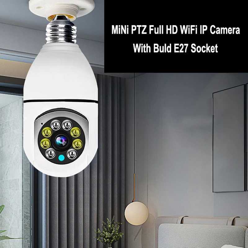 Light bulb 3MP WiFi monitoring camera automatic human tracking 4X digital zoom full-color night vision indoor safety monitor X250110