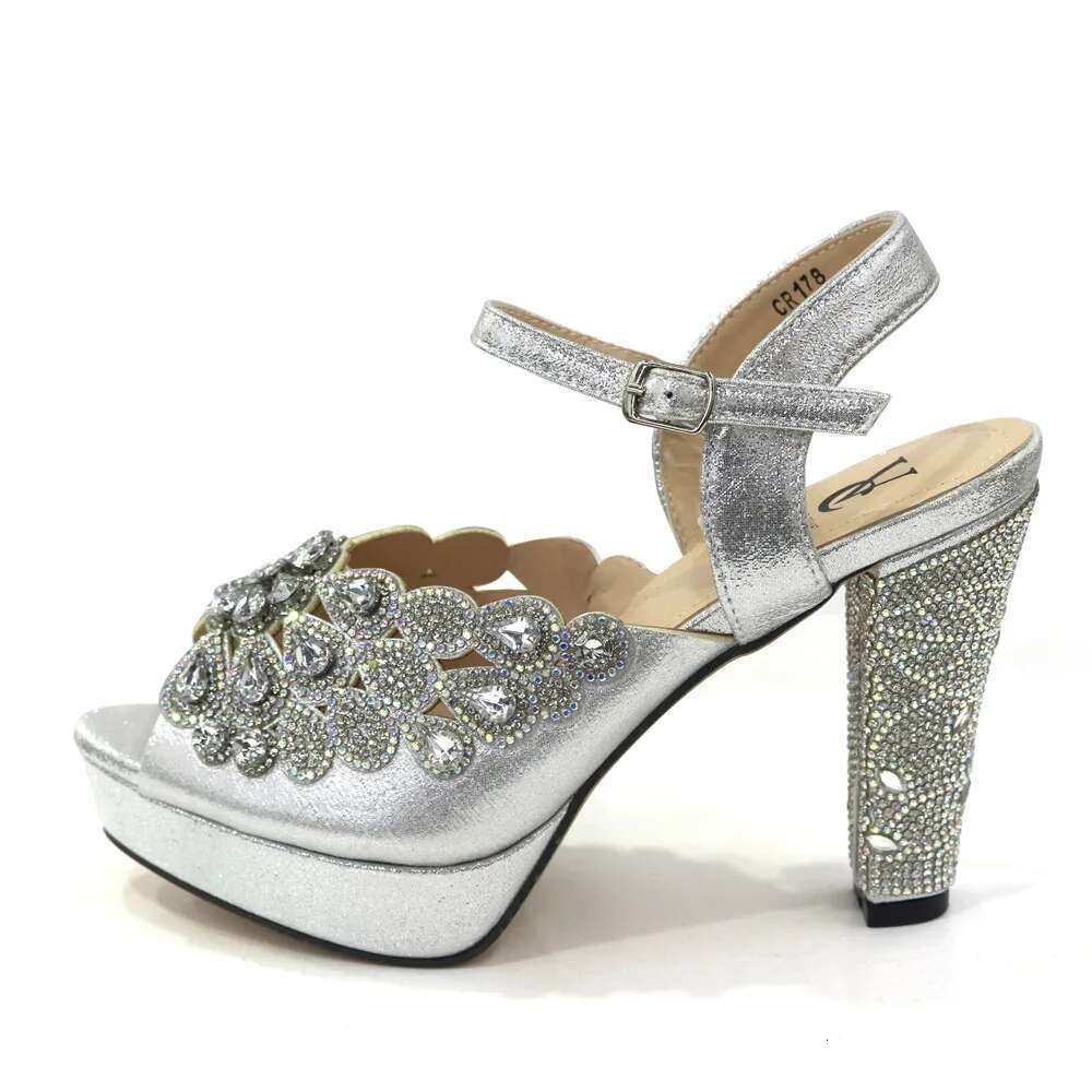 New Arrival Simple Party Prom Summer Sandals African Special Materials High Heels Ladies Shoes Sexy Sandalias Size 38-42