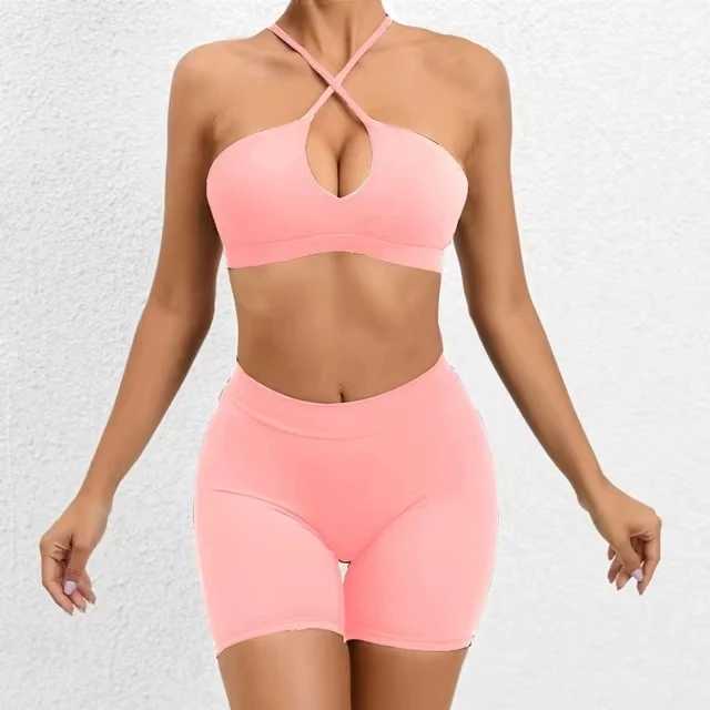 Seamless Yoga Sets Sports Fitness Hip-lifting Nude Feel Pants Cross Beauty Back Bra Suits Workout Gym Leggings Set for WomenXJ250109