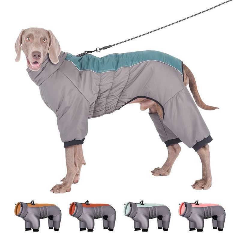Waterproof Pet Dog Winter Jumpsuit Warm Medium Large Dogs Winter Jacket Clothes Labrador Bulldog Golden Retriever CostumesXJ250109