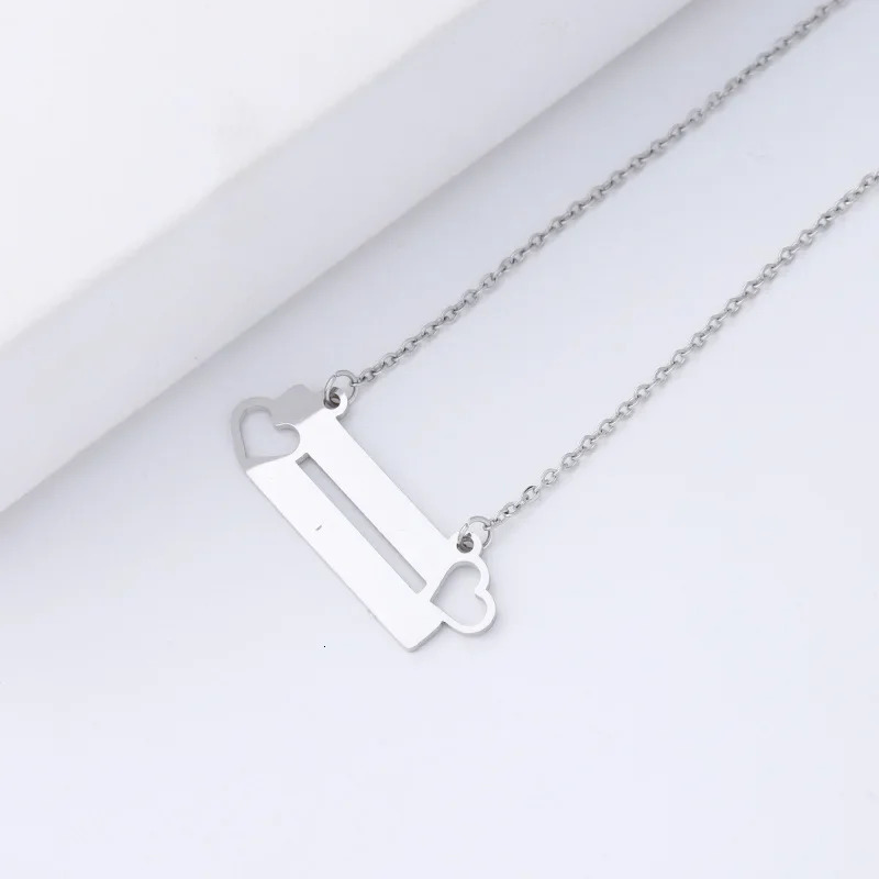 10PcsLot Korea Fashion 304 Stainless Steel Hollow Heart Pendant Necklace For Women Girls 250109