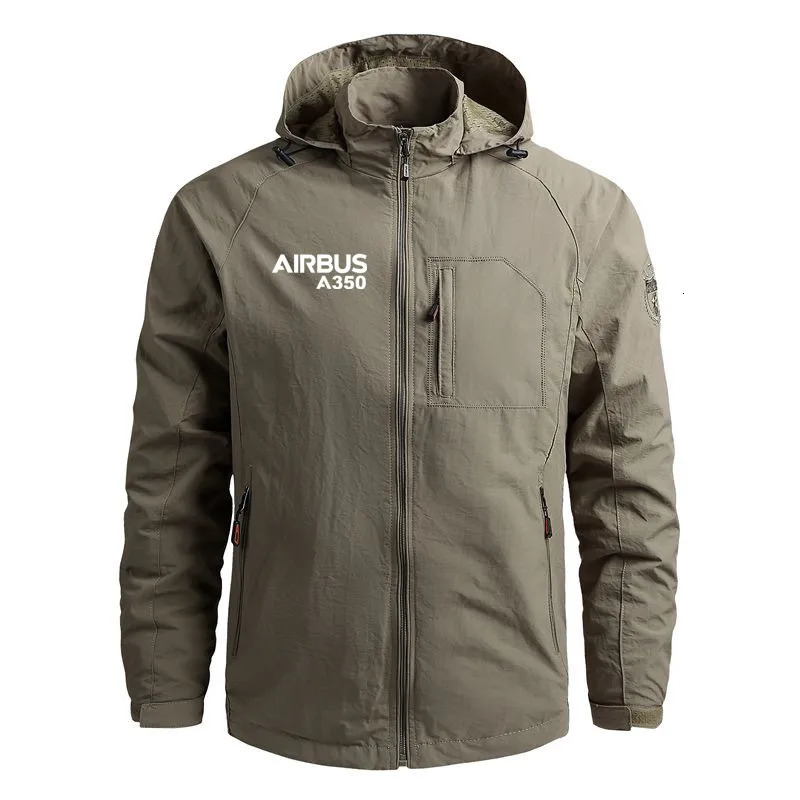 Windbreakers Lightweight Pilots Airbus A350 Outerwear Casual Hooded Flight Aviation Men Jackets Coats 250106