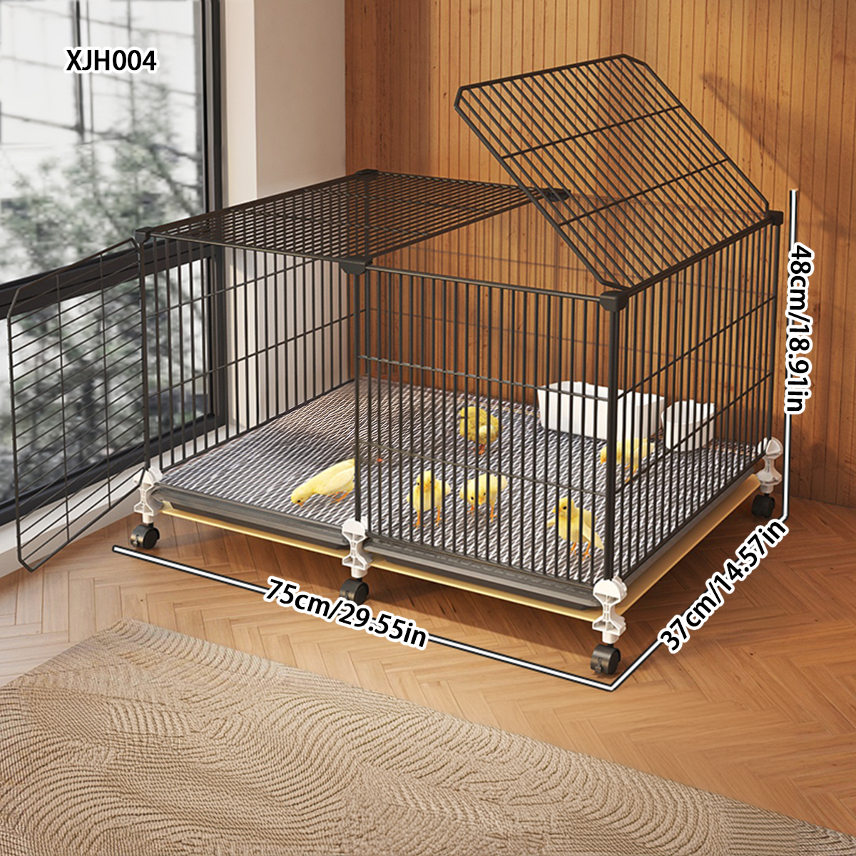 Sturdy Indoor Hen House with Encrypted Design for Small Birds - Spacious Option