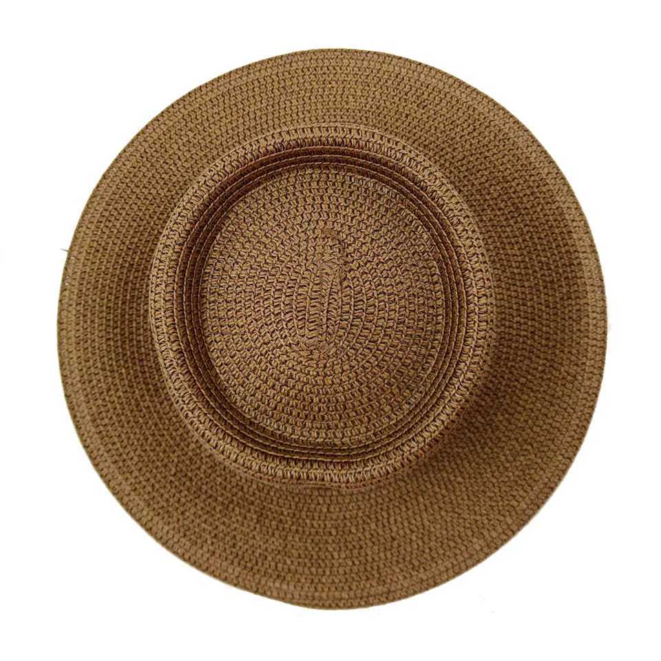 Summer Sun Straw Hat 2024 Concave and Convex Top Adjustable Elastic Webbing Accessories Men and Wen Sun Hat Outdoor Beach Hat X250109