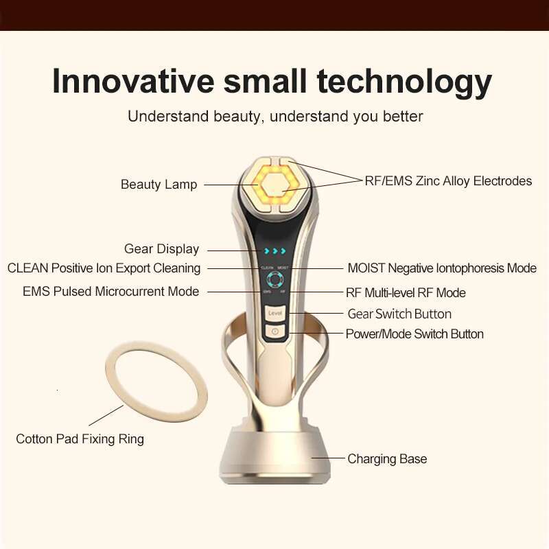 Deep Import Meter 1 set of 6 Ion Vibration Export Multi-functional Home Beauty Container 3 Levels Increase Penetration Ra