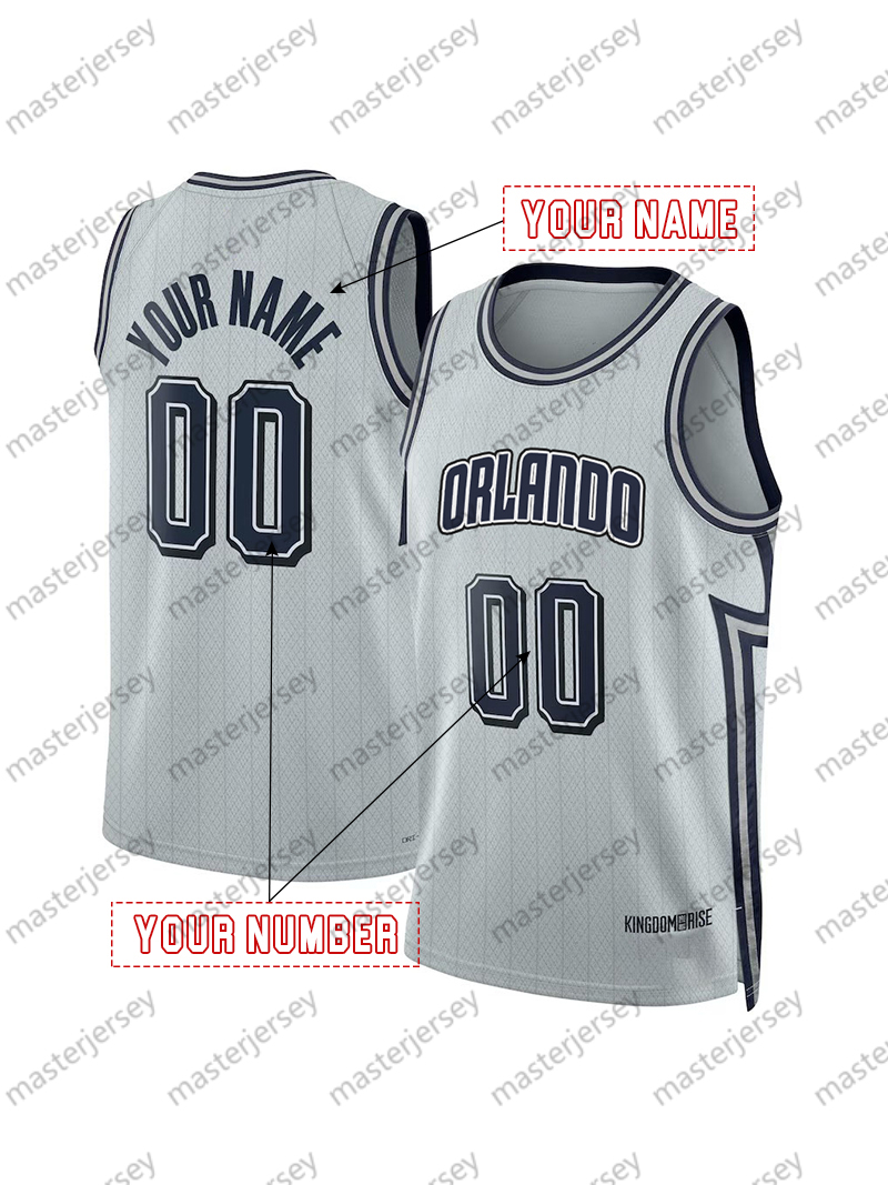 2025 City Edition Basketball Jersey Banchero Wagner Suggs McGrady Hardaway Anthony Black Fultz Carter Custom Jerseys Sweatshirt - Embroidered