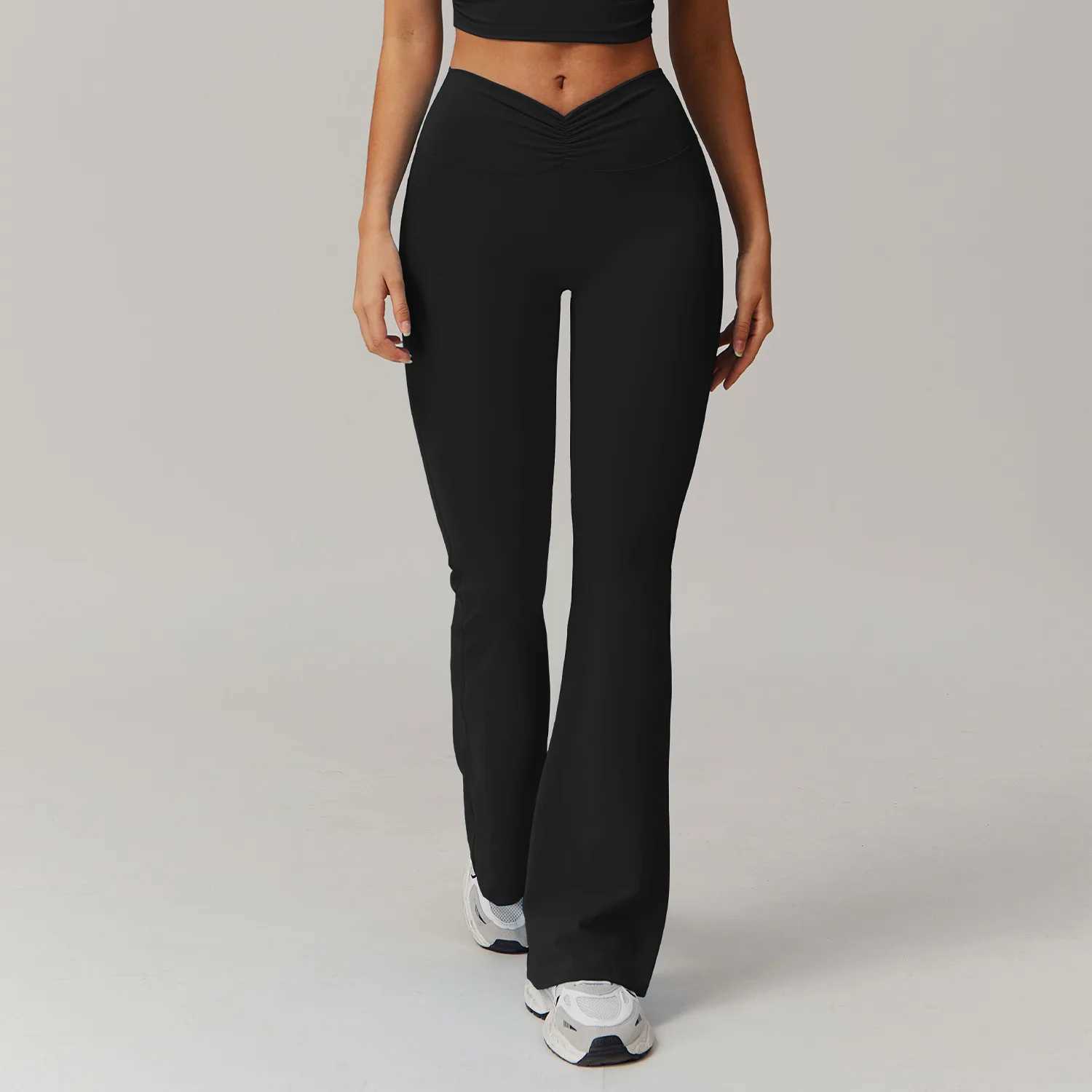 Womens Yoga Pants Gym Running Exercise Pants Leggings High Stretchy Butt Lifting Breathable Sports Pants bell-bottoms Leggings2XJ250109
