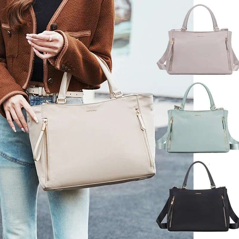 Tote Bag Woman Large Capacity Design With Zipper For Laptop Casual Business University Crossbody Women's Bags Handbags