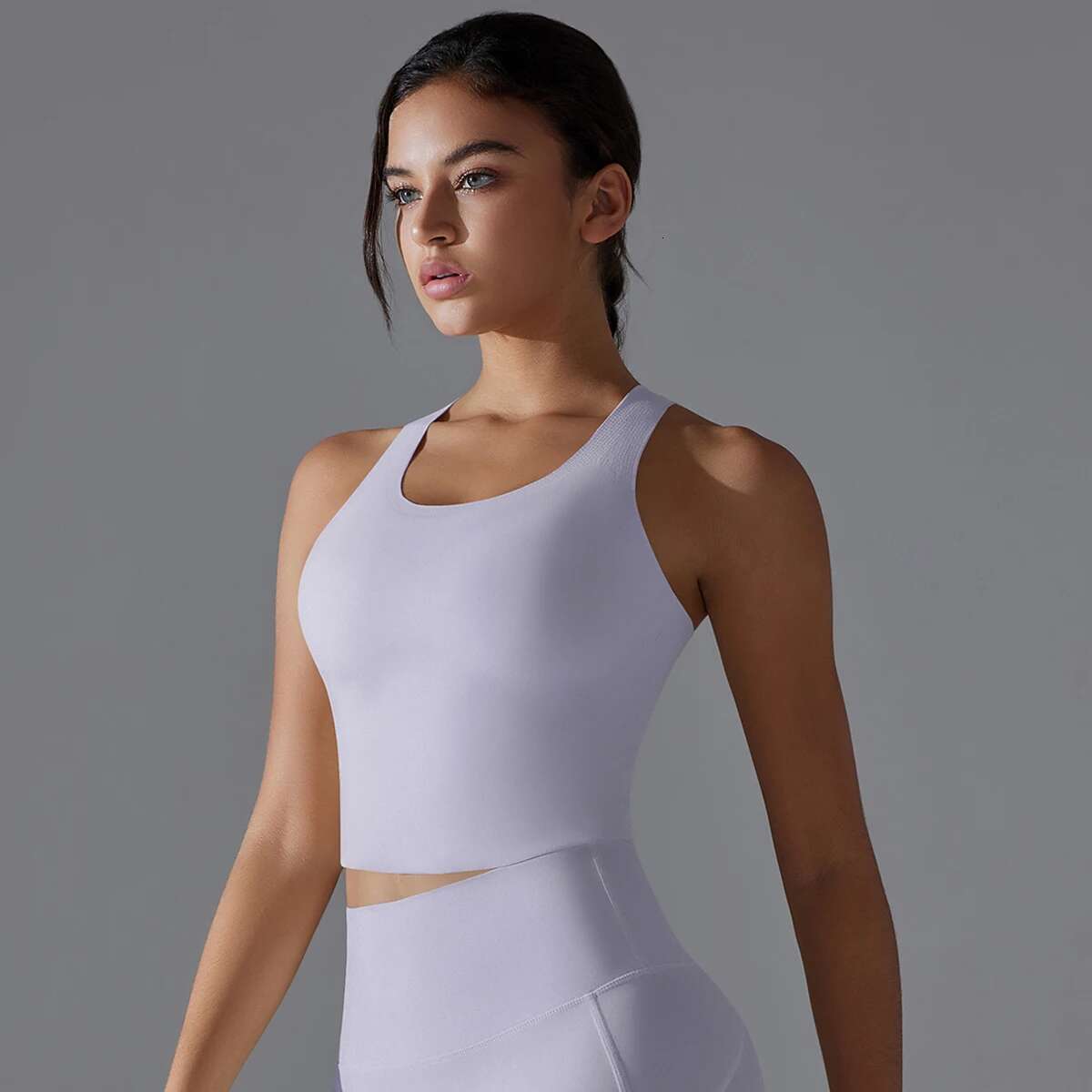 Yoga Gym Seamless High Impact Bra Women Fiess Crop Top Shockproof Sports Bras Shock-Absorbing Cross Shoulder Straps