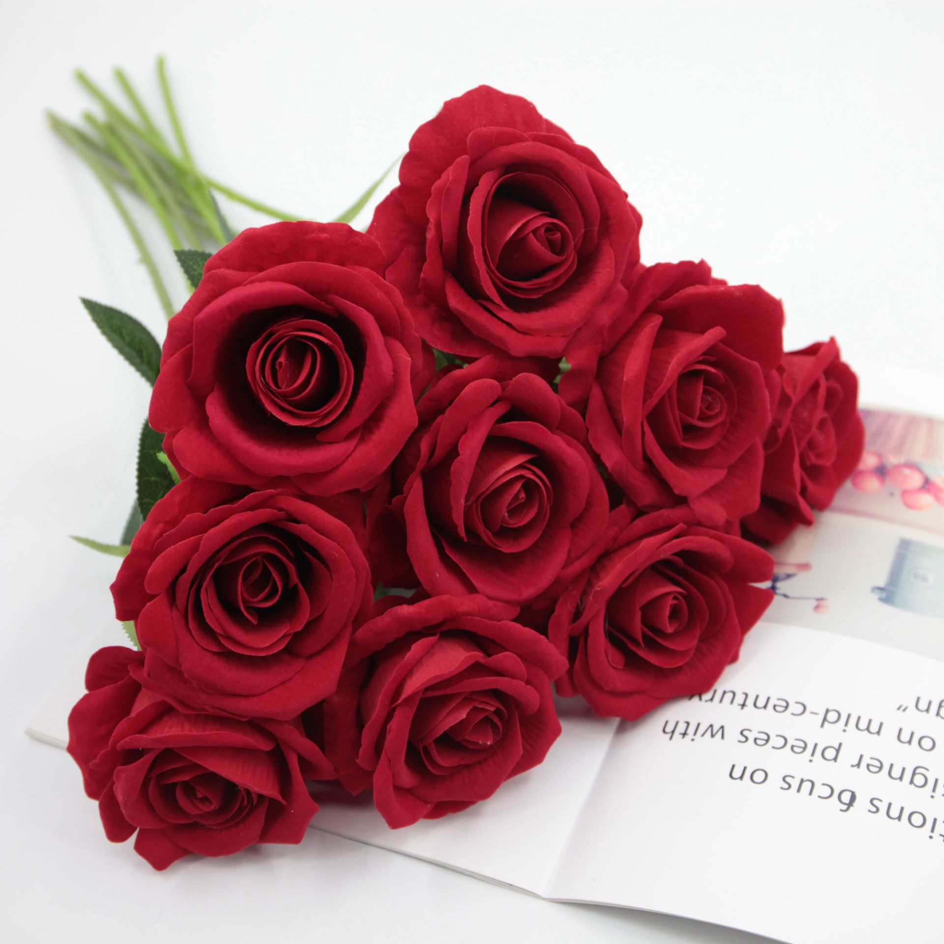 Artificial Rose Silk Craft Flowers silk rose flower For Wedding Decoration