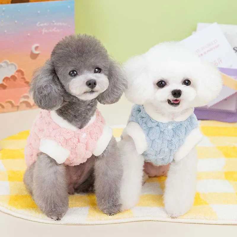Dog Sweater Plush Warm Pet Clothes for Small Medium Dogs Cats Puppy Vest Fashion Dog Coat Chihuahua Yorkie Teddy Bichon ClothingXJ250109