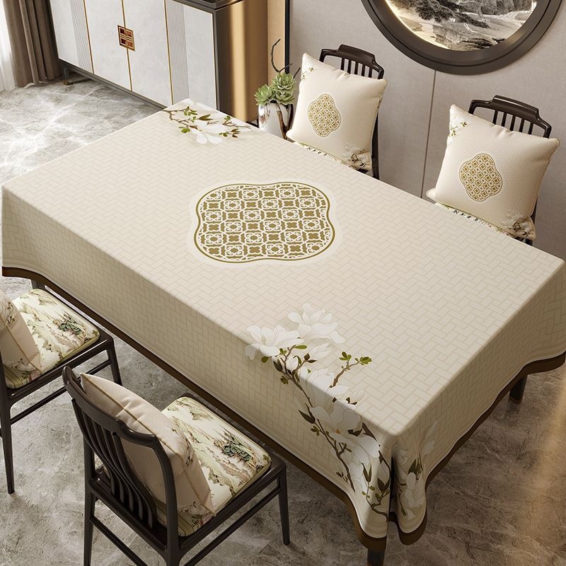 Thickened Waterproof Oil-proof, Anti-scalding Leave-in Washable, Dirt-resistant Coffee Table Dining Table Mat Tablecloth L-2