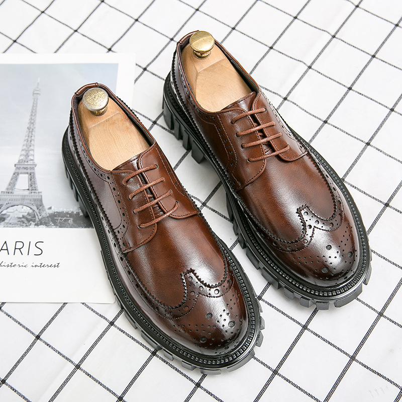 Summer cheap new men's leather shoes men's leather business casual soft soled men handmade British style wedding shoes 37-45 2025