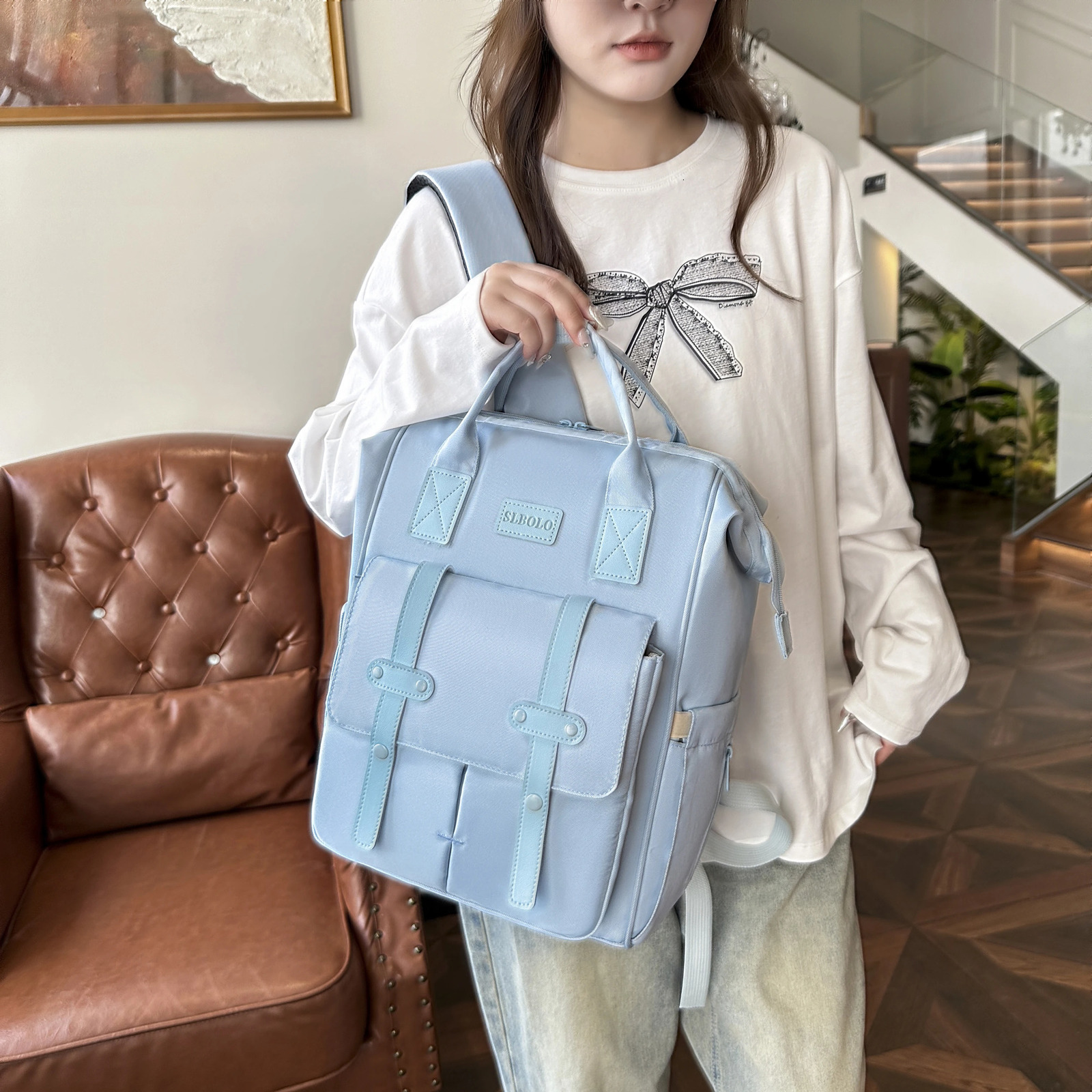 Baby bag out large capacity backpack stylish portable baby out of the mommy bag 250106