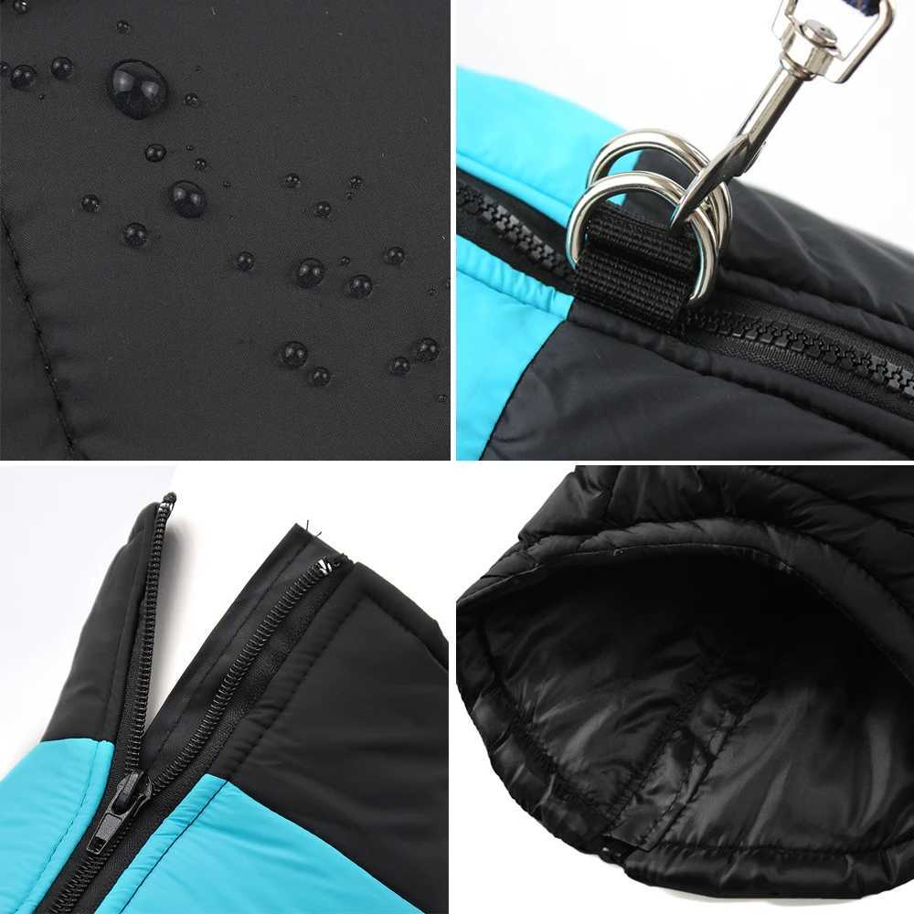 Winter Big Dog Clothes Waterproof Vest Jacket For Small Dogs Cats Outdoor Warm Puppy Coat With D Ring Labrodor Pug Pet CostumeXJ250109
