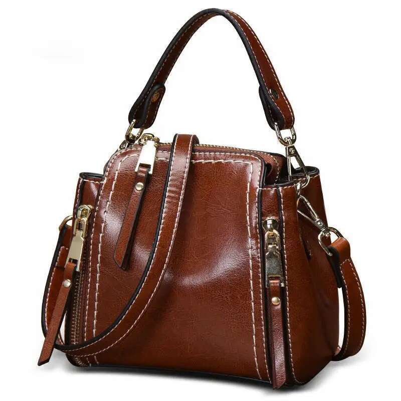 New Fashion Crossbody Designer Handbags Real Cow Leather Handbag Women's Famous Brands Cowhide Women Bags For Girls Bag
